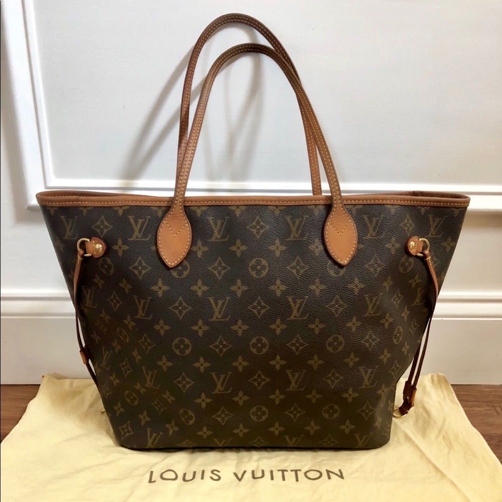 100% Authentic Louis Vuitton Monogram Neverfull MM